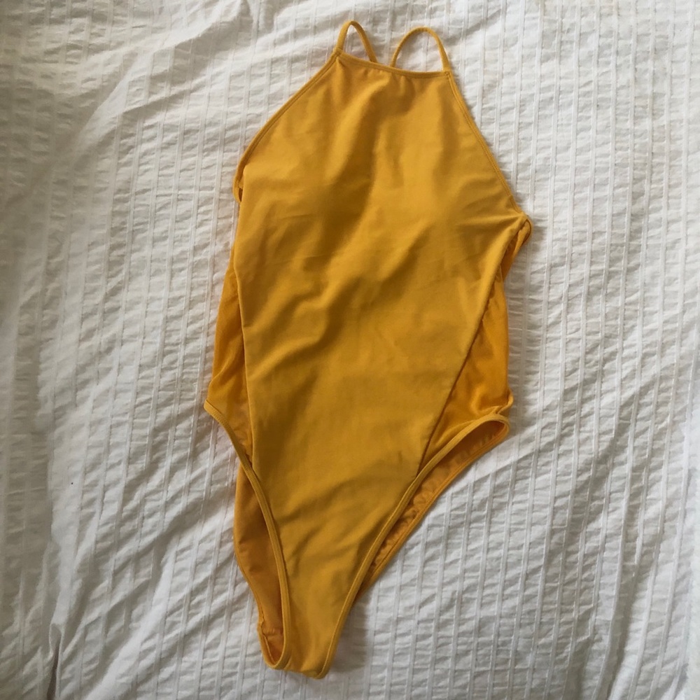 Cute Yellow One Piece Swimsuit